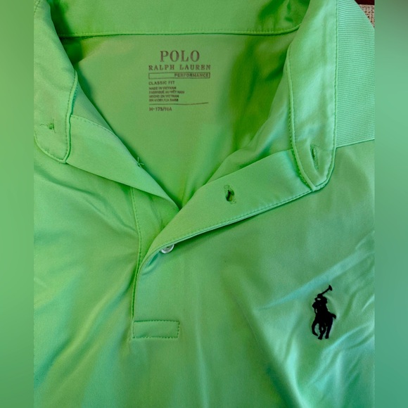 Polo Ralph Lauren Other - Mens RLP SZ Medium Performance Short Sleeve Polo. Bright Green.